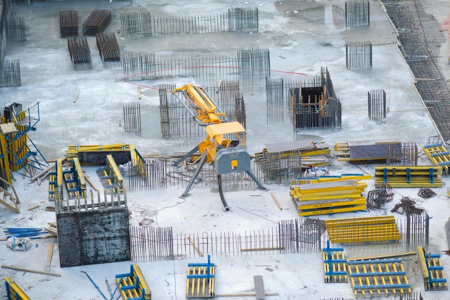 Active construction site