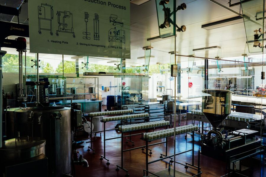 Food production plant interior